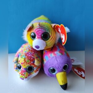 2019 McDonald's Ty Beanie Babies Stuffed Plush Toy lot of 3